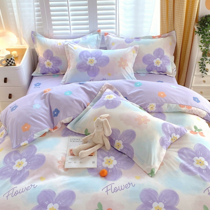 91家纺网 家纺一手货源 找家纺 （总）艾橙 2022秋冬新款140g植物羊绒磨毛四件套系列