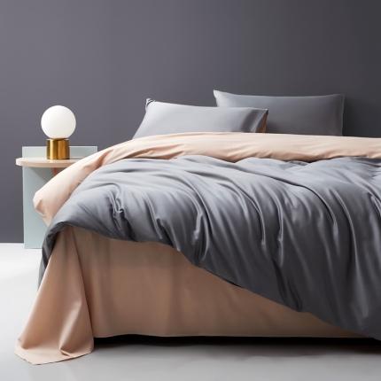 91家纺网 家纺一手货源 找家纺 （总）顾家家居 2023新款60长绒棉双拼三件套