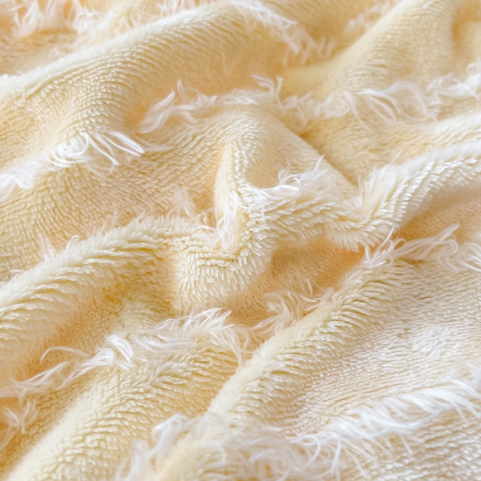 91家纺网 家纺一手货源 找家纺 金爱家 2023新款流苏牛奶绒四件套 流苏-奶黄