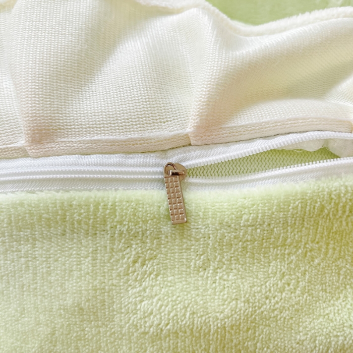 91家纺网 家纺一手货源 找家纺 金爱家 2023新款流苏牛奶绒四件套 流苏-青绿