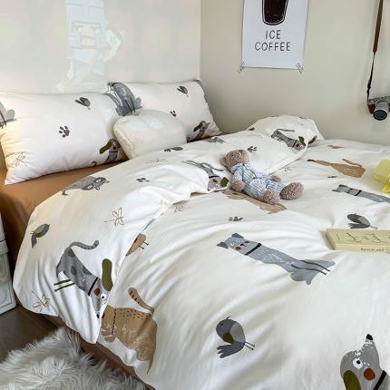 91家纺网 家纺一手货源 找家纺 （总）红馆 2022新款12868全棉系列印花四件套