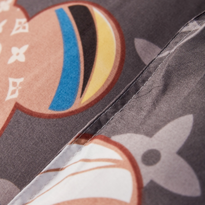 91家纺网 家纺一手货源 找家纺 乐居坊 2022新款芦荟棉上下铺学生床三件套四件套 富贵熊