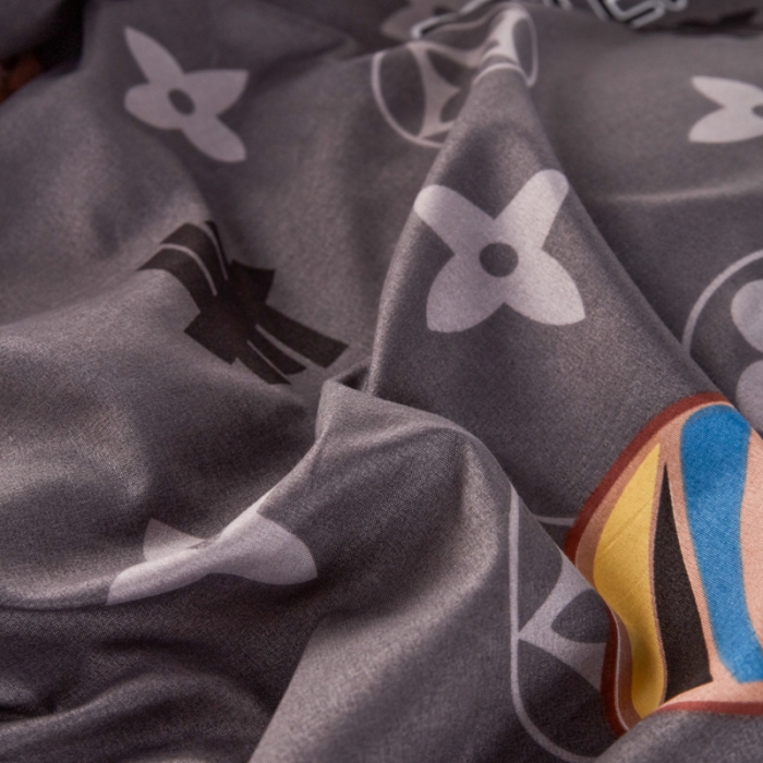 91家纺网 家纺一手货源 找家纺 乐居坊 2022新款芦荟棉上下铺学生床三件套四件套 富贵熊