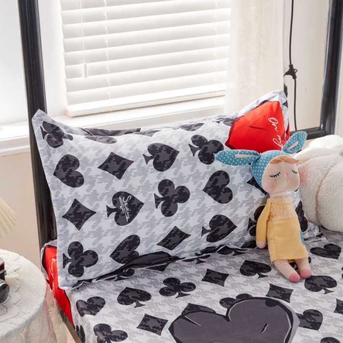 91家纺网 家纺一手货源 找家纺 乐居坊 2022新款芦荟棉上下铺学生床三件套四件套 国王皇后