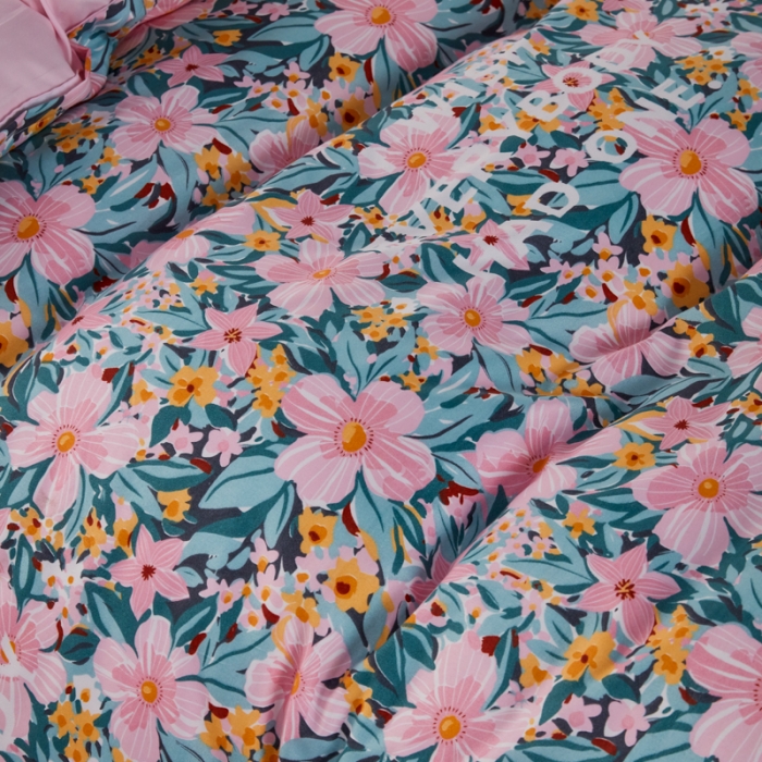 91家纺网 家纺一手货源 找家纺 乐居坊 2022新款芦荟棉上下铺学生床三件套四件套 清新少女