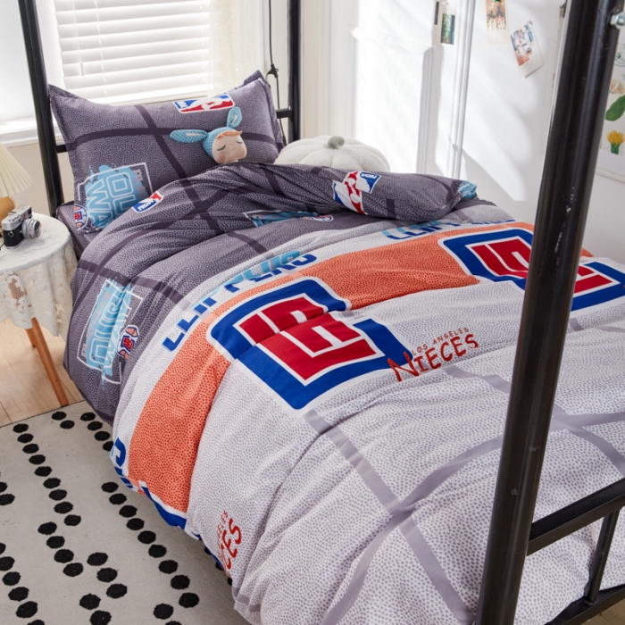 91家纺网 家纺一手货源 找家纺 乐居坊 2022新款芦荟棉上下铺学生床三件套四件套 天使之城