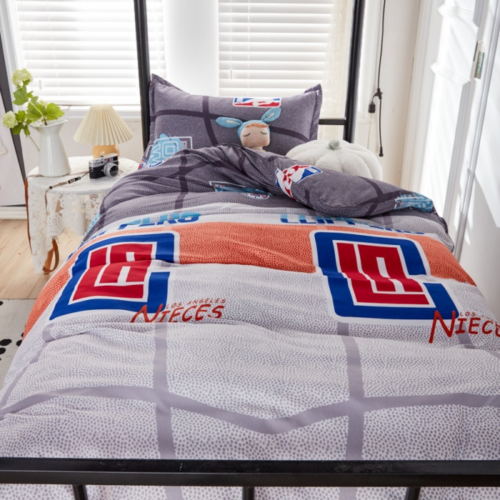 91家纺网 家纺一手货源 找家纺 乐居坊 2022新款芦荟棉上下铺学生床三件套四件套 天使之城