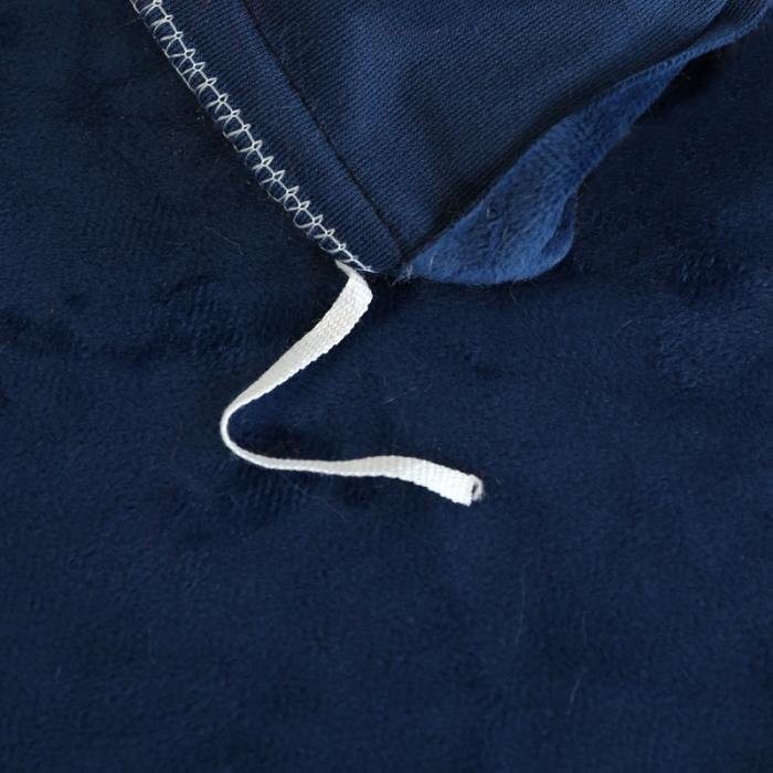 91家纺网 家纺一手货源 找家纺 邦妮家纺 2024新款云貂绒纯色四件套 宝蓝