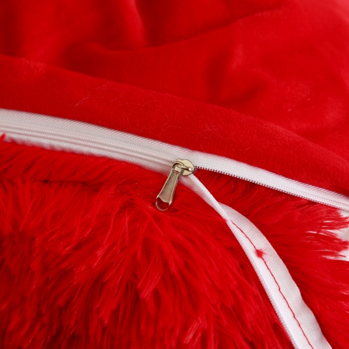 91家纺网 家纺一手货源 找家纺 邦妮家纺 2024新款云貂绒纯色四件套 大红