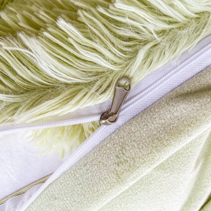 91家纺网 家纺一手货源 找家纺 邦妮家纺 2024新款云貂绒纯色四件套 豆绿