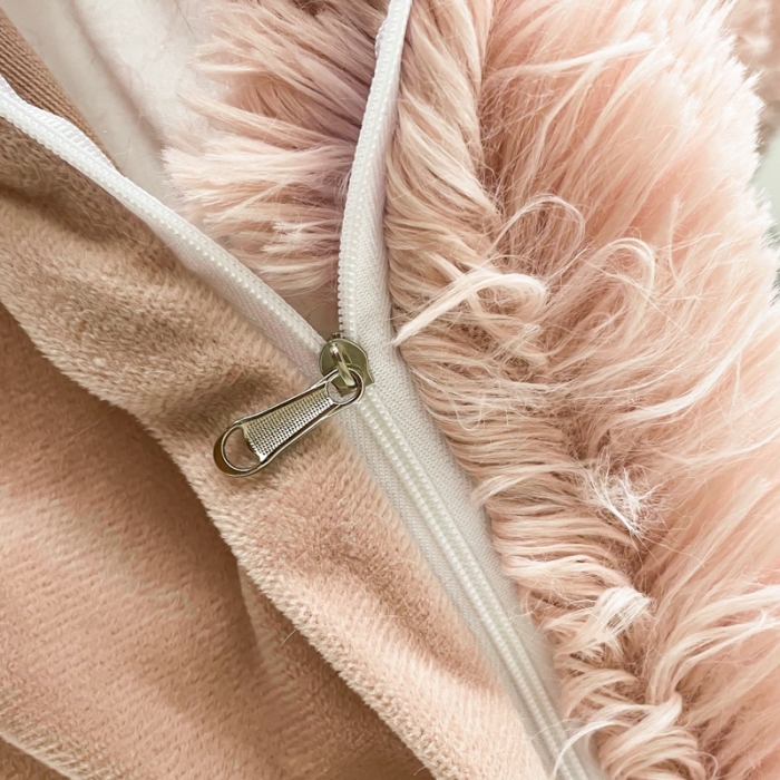 91家纺网 家纺一手货源 找家纺 邦妮家纺 2024新款云貂绒纯色四件套 豆沙