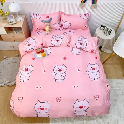 91家纺网 家纺一手货源 找家纺 (总) 乐居坊 2022新款芦荟棉印花四件套