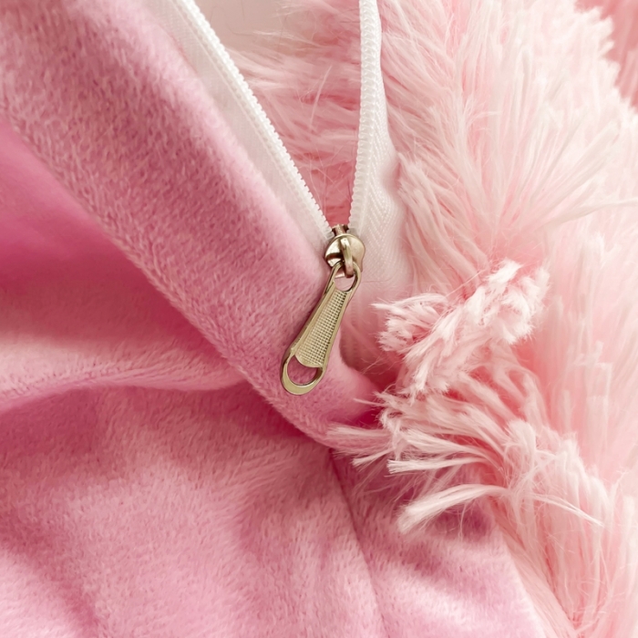 91家纺网 家纺一手货源 找家纺 邦妮家纺 2024新款云貂绒纯色四件套 粉色