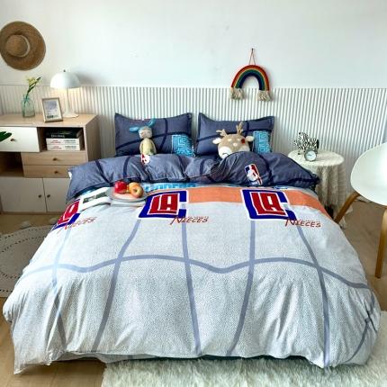 91家纺网 家纺一手货源 找家纺 乐居坊 2022新款芦荟棉印花四件套 天使之城