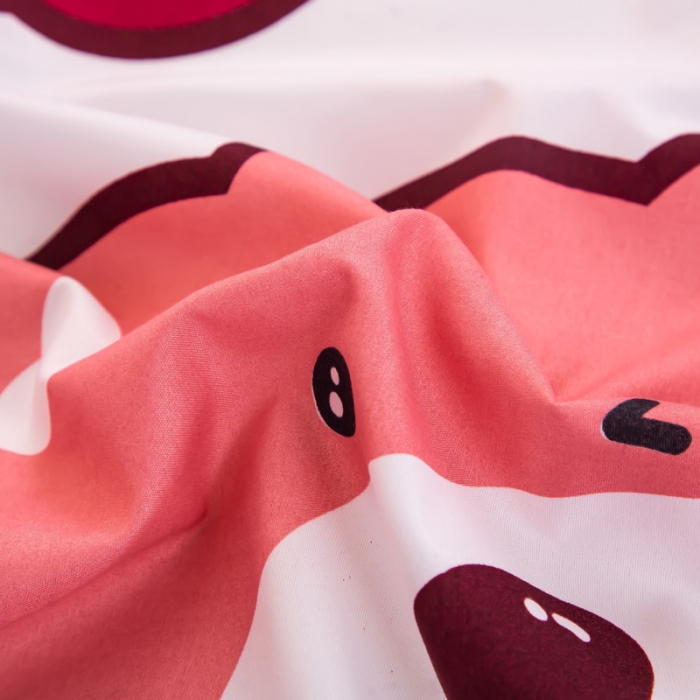 91家纺网 家纺一手货源 找家纺 乐居坊 2022新款芦荟棉印花四件套 草莓熊