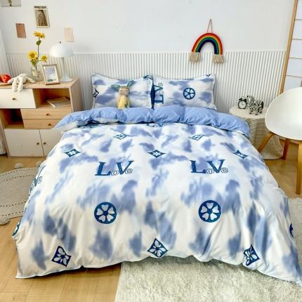 乐居坊 2022新款芦荟棉印花四件套 梦幻都市