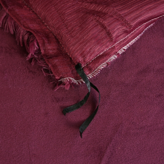 91家纺网 家纺一手货源 找家纺 邦妮家纺 2024新款云貂绒纯色四件套 枣红