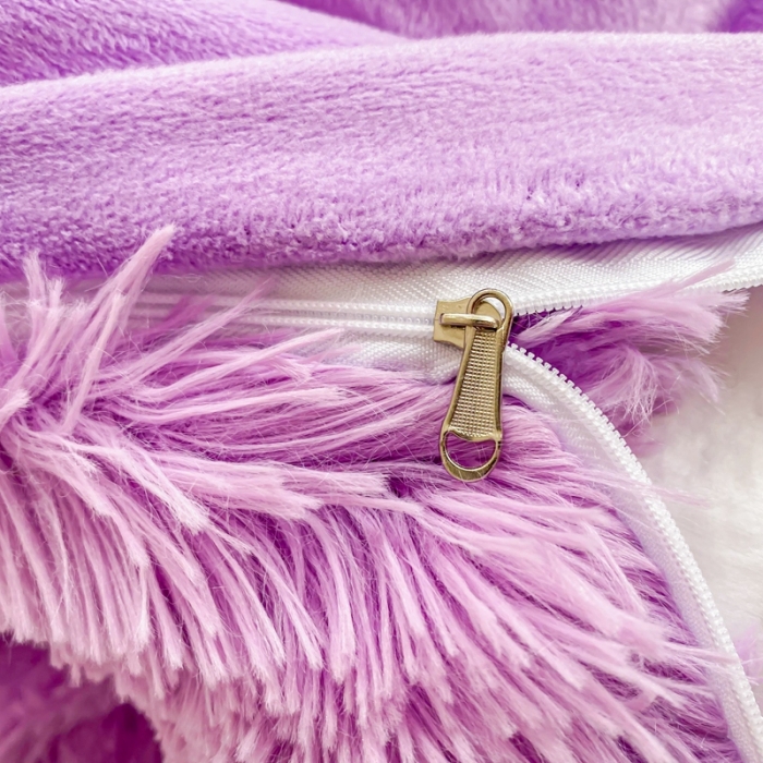 91家纺网 家纺一手货源 找家纺 邦妮家纺 2024新款云貂绒纯色四件套 紫色