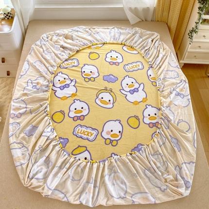 91家纺网 家纺一手货源 找家纺 （总）金鑫汇 2022新款牛奶绒四件套系列-单床笠