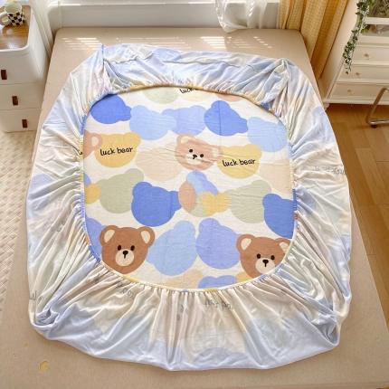 91家纺网 家纺一手货源 找家纺 （总）金鑫汇 2022新款牛奶绒四件套系列-单床笠