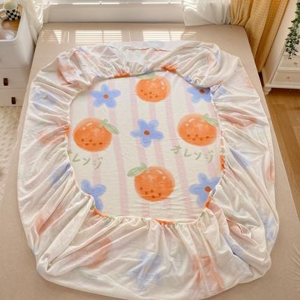 91家纺网 家纺一手货源 找家纺 （总）金鑫汇 2022新款牛奶绒四件套系列-单床笠