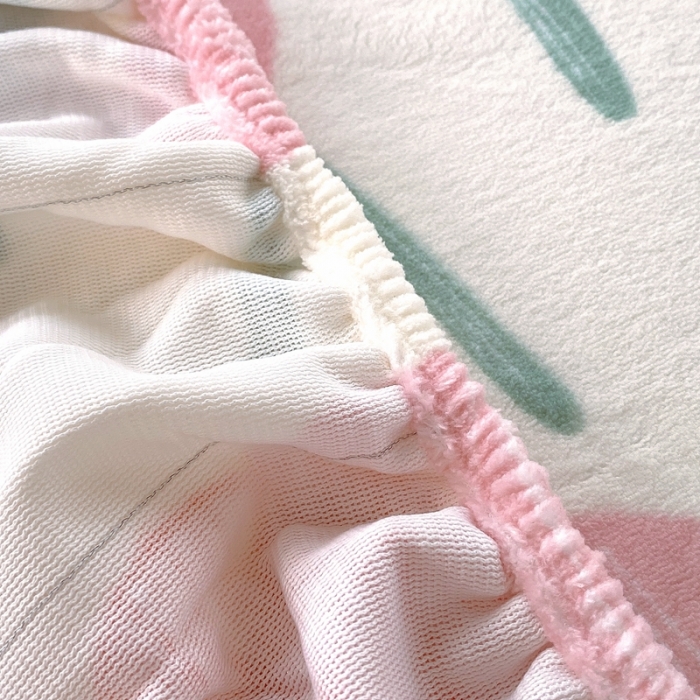 91家纺网 家纺一手货源 找家纺 金鑫汇 2022新款牛奶绒四件套系列-单床笠 郁金香-粉