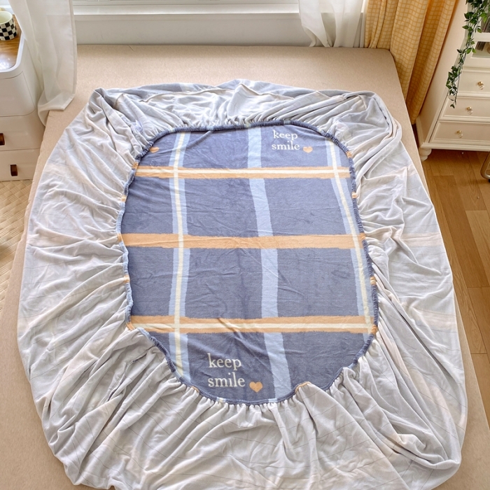 91家纺网 家纺一手货源 找家纺 金鑫汇 2022新款牛奶绒四件套系列-单枕套 初遇