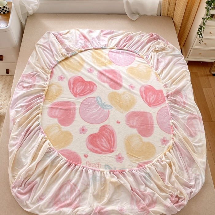 91家纺网 家纺一手货源 找家纺 金鑫汇 2022新款牛奶绒四件套系列-单枕套 粉波波