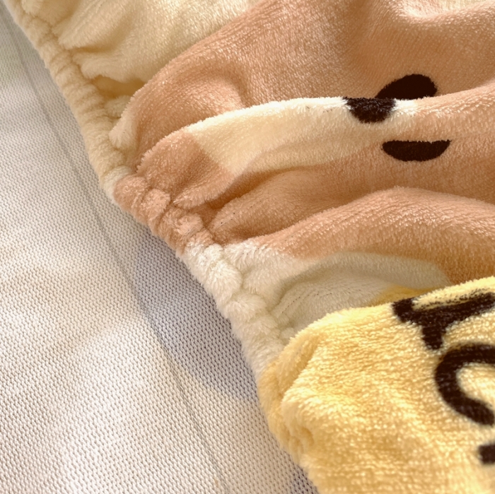 91家纺网 家纺一手货源 找家纺 金鑫汇 2022新款牛奶绒四件套系列-单枕套 开心熊-米白