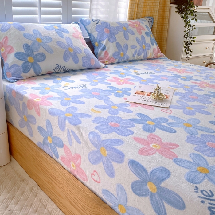 91家纺网 家纺一手货源 找家纺 金鑫汇 2022新款牛奶绒四件套系列-单枕套 情人恰恰