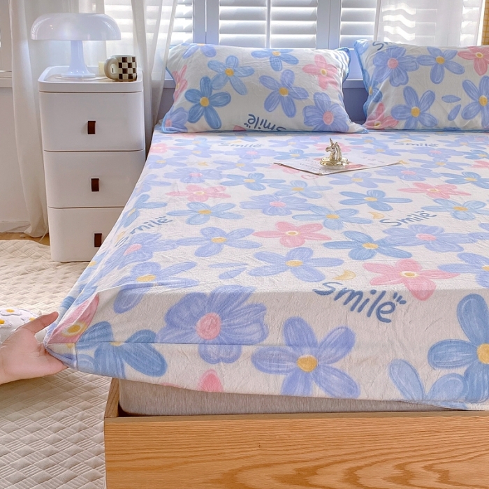 91家纺网 家纺一手货源 找家纺 金鑫汇 2022新款牛奶绒四件套系列-单枕套 情人恰恰