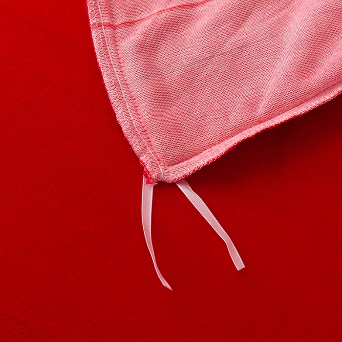 91家纺网 家纺一手货源 找家纺 金麦家纺 新款婚庆牛奶绒印花婚庆被大红喜被四件套 玫瑰情缘