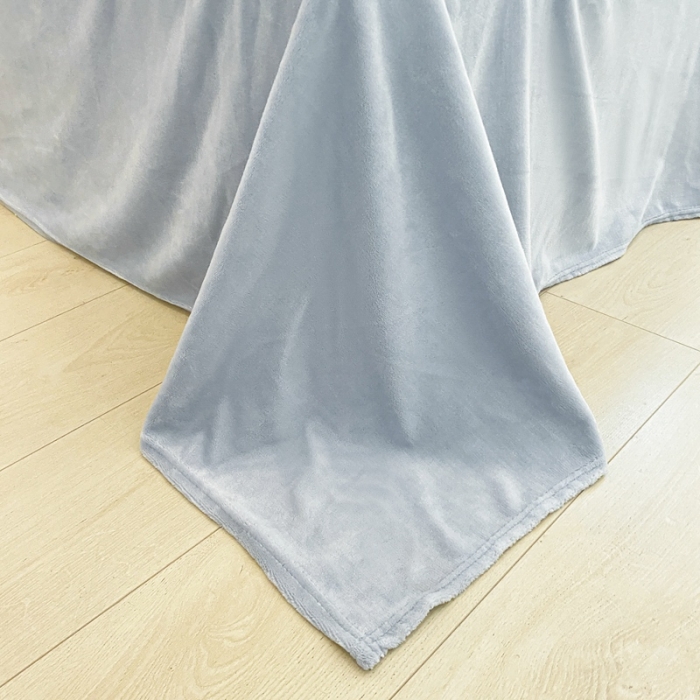 91家纺网 家纺一手货源 找家纺 川悦生活 2022新款韩版花边牛奶绒四件套 嗨皮熊花边