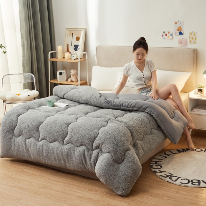 91家纺网 家纺一手货源 找家纺 (总）畅销被业 2021新款羊羔绒冬被