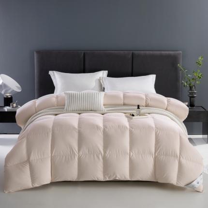 俏企鹅 2025新款糥棉95羽绒被被子被芯 樱花粉