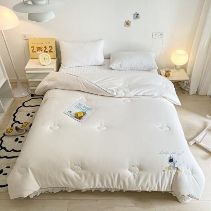 91家纺网 家纺一手货源 找家纺 本希 2022新款全棉轻奢绣花A类30%大豆被芯 环游世界