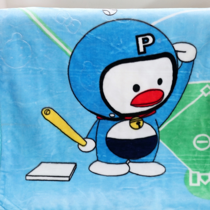 91家纺网 家纺一手货源 找家纺 云毯儿童毯婴儿宝宝毯空调毯午睡毯幼儿园双层毛毯 棒球兄弟-蓝