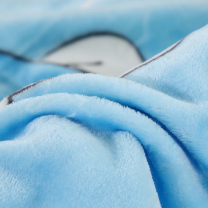 91家纺网 家纺一手货源 找家纺 云毯儿童毯婴儿宝宝毯空调毯午睡毯幼儿园双层毛毯 棒球兄弟-蓝