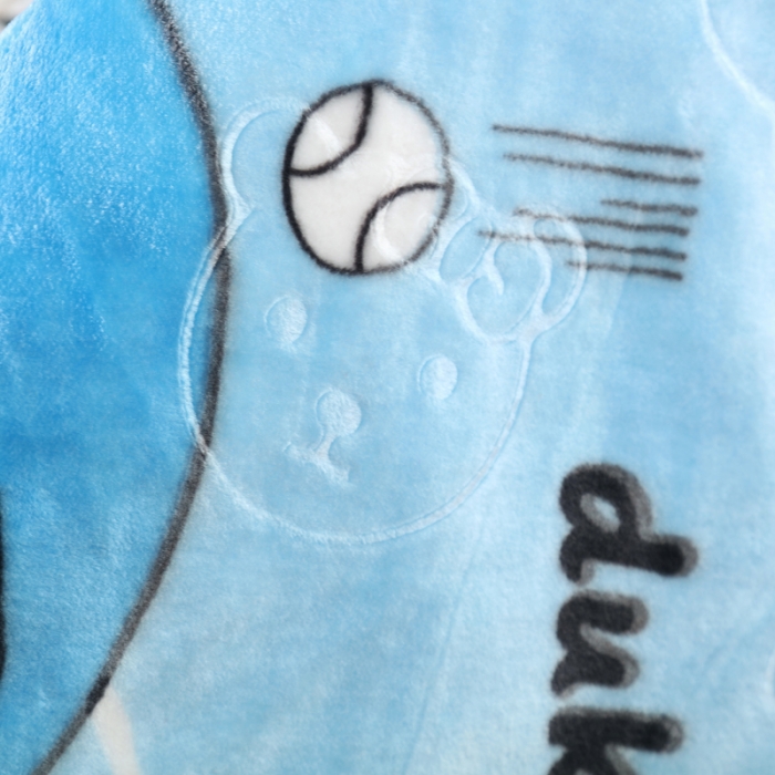 91家纺网 家纺一手货源 找家纺 云毯儿童毯婴儿宝宝毯空调毯午睡毯幼儿园双层毛毯 棒球兄弟-蓝