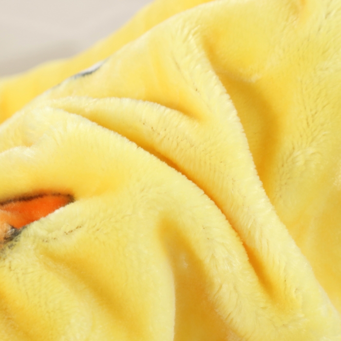 91家纺网 家纺一手货源 找家纺 升级云毯儿童毯婴儿宝宝毯空调毯午睡毯幼儿园双层毛毯 大白-黄