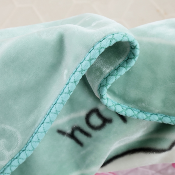 91家纺网 家纺一手货源 找家纺 云毯儿童毯婴儿宝宝毯空调毯午睡毯幼儿园双层毛毯萌鸡小熊-淡绿