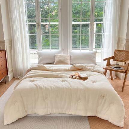 91家纺网 家纺一手货源 找家纺 总 本希 新款全棉双层纱A类抗菌30%大豆被芯-实拍图