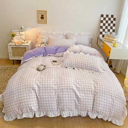 91家纺网 家纺一手货源 找家纺 （总）逸尚阁-2022新款棉加绒套件-格调