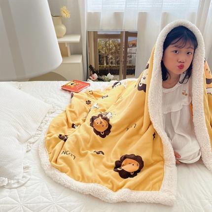 91家纺网 家纺一手货源 找家纺 (总）嗨生活 2023新款秋冬多功能羊羔毛牛奶绒毛毯被套毯