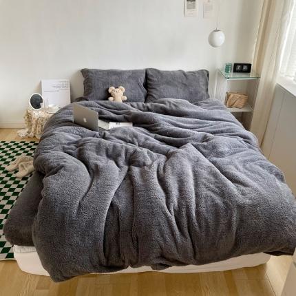 91家纺网 家纺一手货源 找家纺 （总）六巷胡同 2022新款ins风韩国泡芙绒四件套