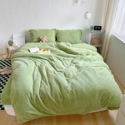 91家纺网 家纺一手货源 找家纺 （总）六巷胡同 2022新款ins风韩国泡芙绒四件套