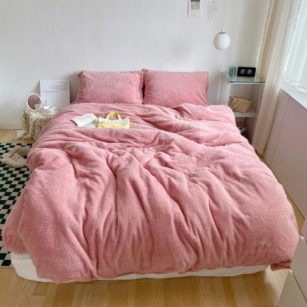 91家纺网 家纺一手货源 找家纺 （总）六巷胡同 2022新款ins风韩国泡芙绒四件套