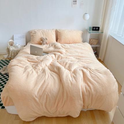 91家纺网 家纺一手货源 找家纺 （总）六巷胡同 2022新款ins风韩国泡芙绒四件套