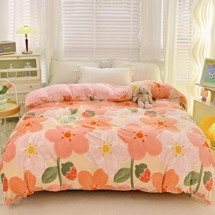 91家纺网 家纺一手货源 找家纺 （总）慕尚 2022新款牛奶绒保暖单被套