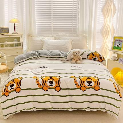 91家纺网 家纺一手货源 找家纺 （总）慕尚 2022新款牛奶绒保暖单被套